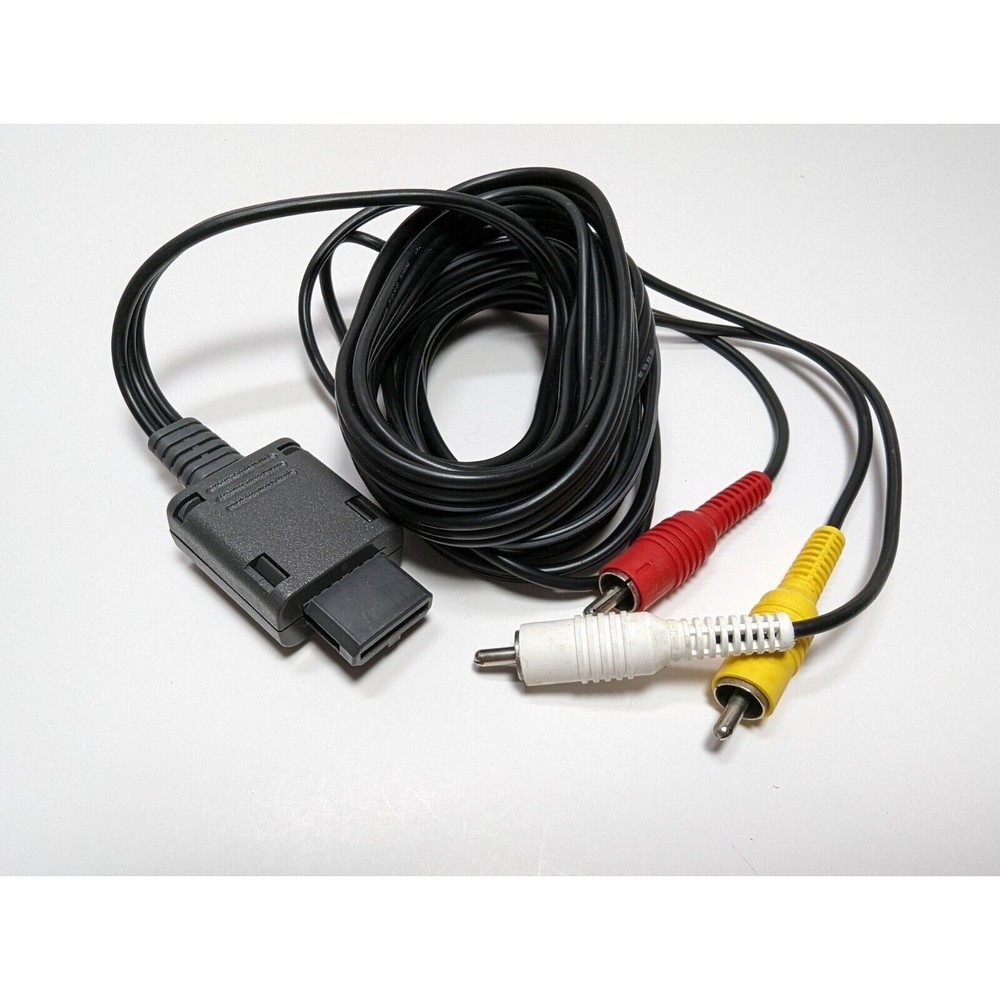 Official Original OEM Super Nintendo N64 Gamecube SNES AV RCA Video Cable